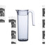 Water Jug - Flow 1.5 Ltr Clear