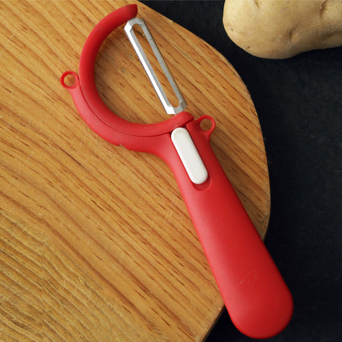 Top Chef Kitchen Vegetable and Fruit Peeler- Red
