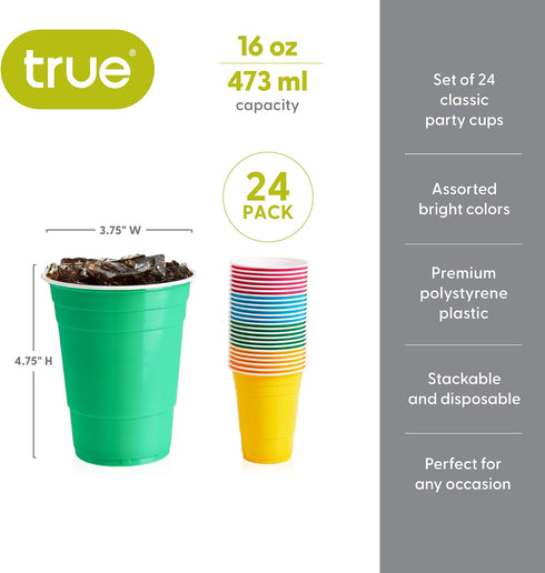 Bright Colored Plastic Party Cups