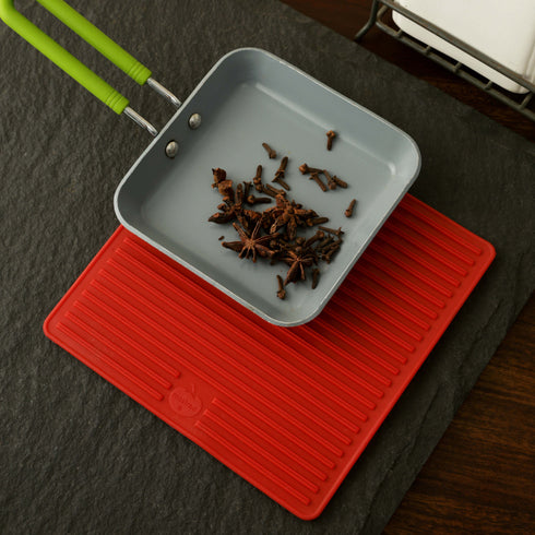 Square Trivet/Pot Holder- Red