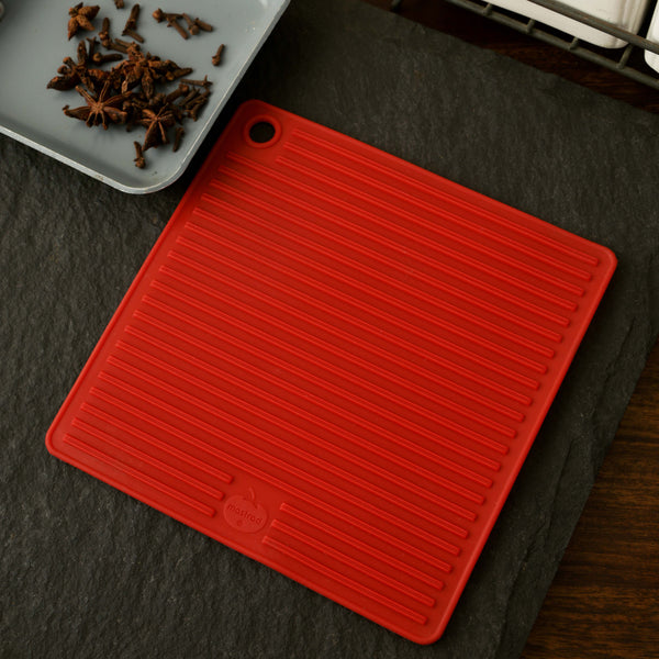Square Trivet/Pot Holder- Red