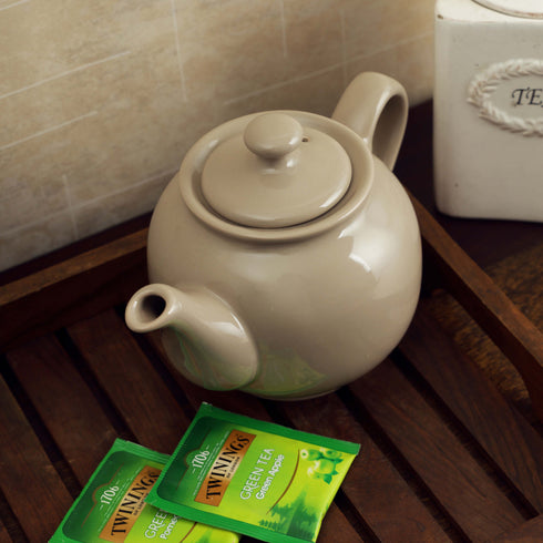 Taupe Tea Pot
