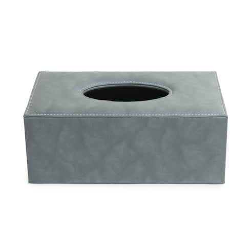 Tissue Box Holder- Drizzle Grey