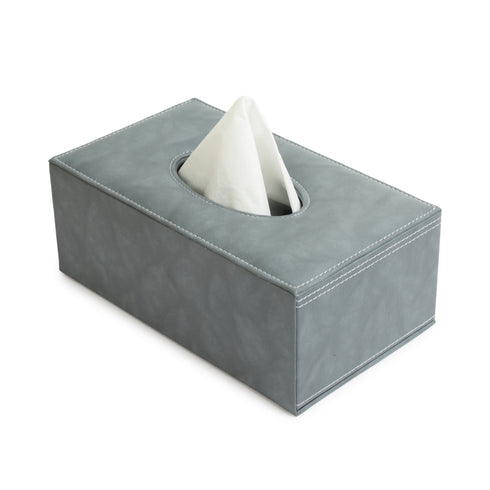Tissue Box Holder- Drizzle Grey