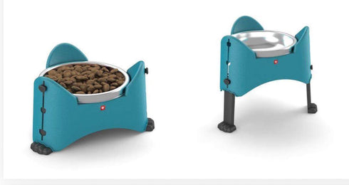 Pet Bowl Adjustable 0.85 L (Light Blue)