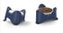 Pet Bowl Adjustable 1.3 L- Dark Blue