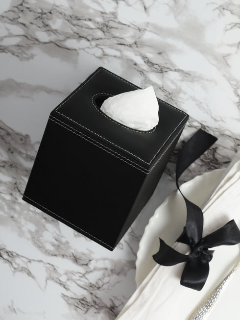 Tissue Box Square-Jet Black