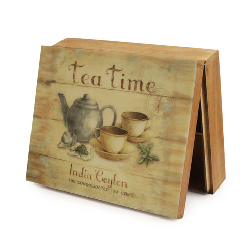Teatime Decorative Wooden Organizer