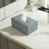 Tissue Box Holder- Drizzle Grey