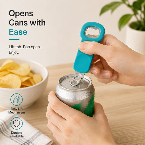 Silicone and Metal Dimple Bottle Opener