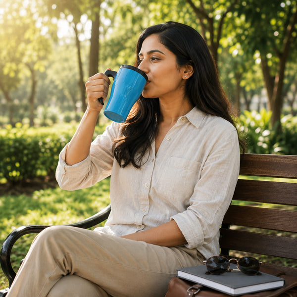 Thermo Travel Mug- Aqua