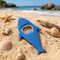 Shark Silicone & Steel Bottle Opener- Blue