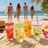 Vibrant Fruit Silicone Coasters & Drink Lids