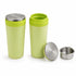 Lime Green Double-Wall Thermal Tea Tumbler