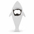 Shark Silicone & Steel Bottle Opener- Grey