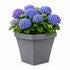 Wave Square Planter- Grey 30 cm