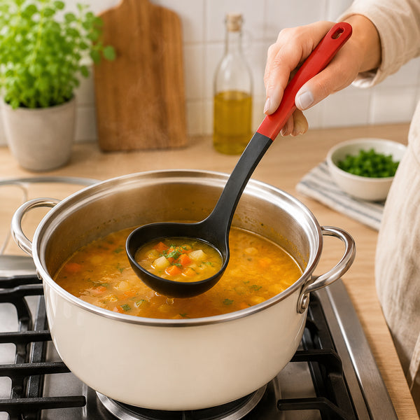Optima Soup Ladle - Red