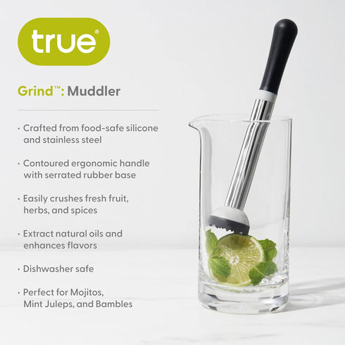 Professional Cocktail Muddler – Stainless Steel