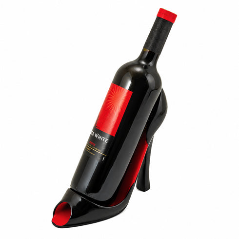 Red & Black High Heel Wine Bottle Holder