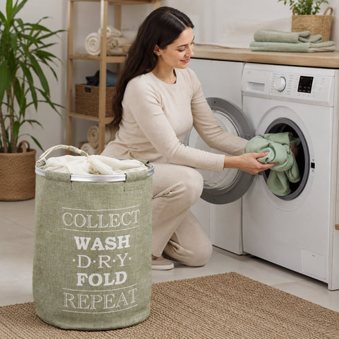 Laundry Bin Ringo Green