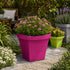 Wave Square Planter- Pink 40 cm