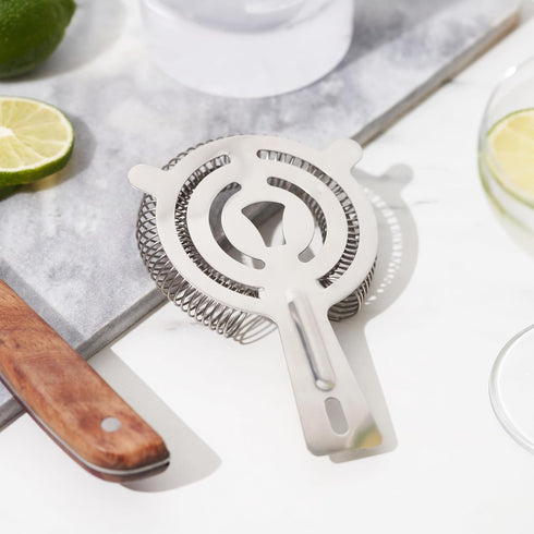 Classic Stainless Steel 2-Prong Cocktail Strainer