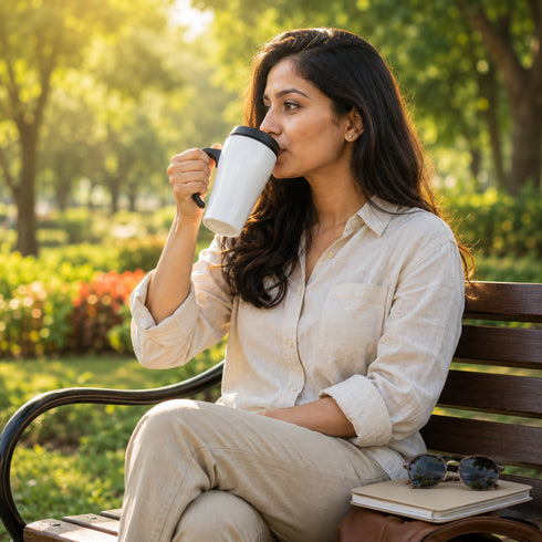 Thermo Travel Mug- White