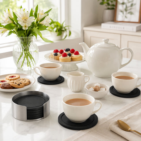 VETRO Coaster Set with Holder