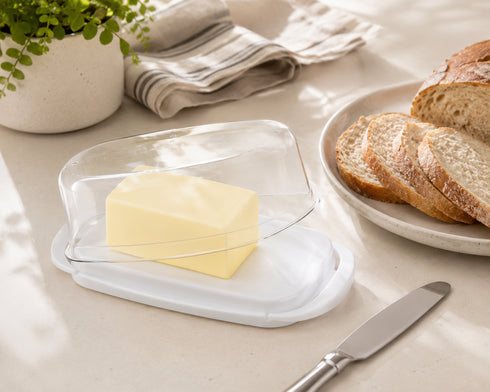 Butter Dish - White