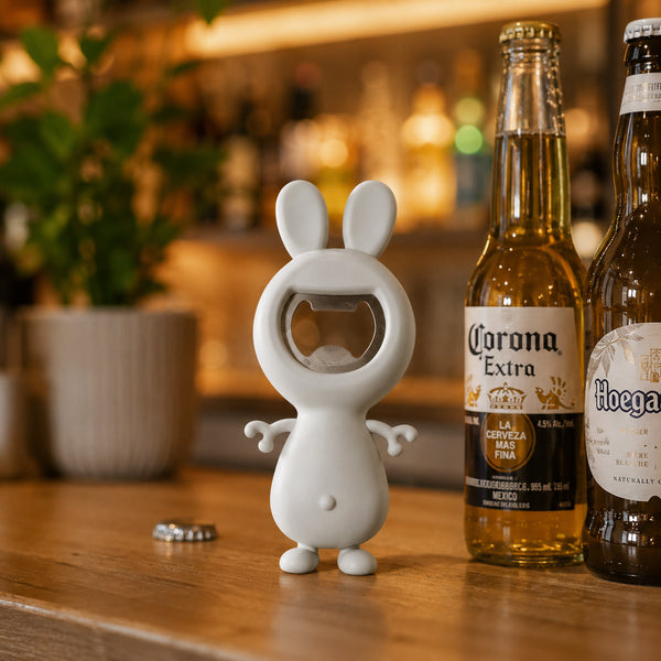 Rabbit Bottle Opener- White