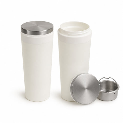Classic White Double-Wall Thermal Tumbler