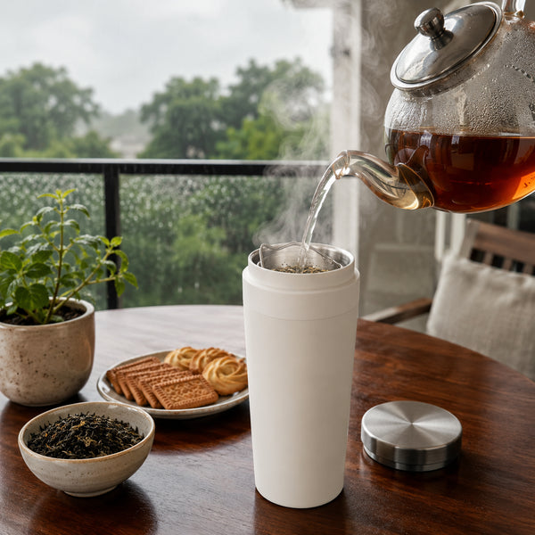 Classic White Double-Wall Thermal Tumbler