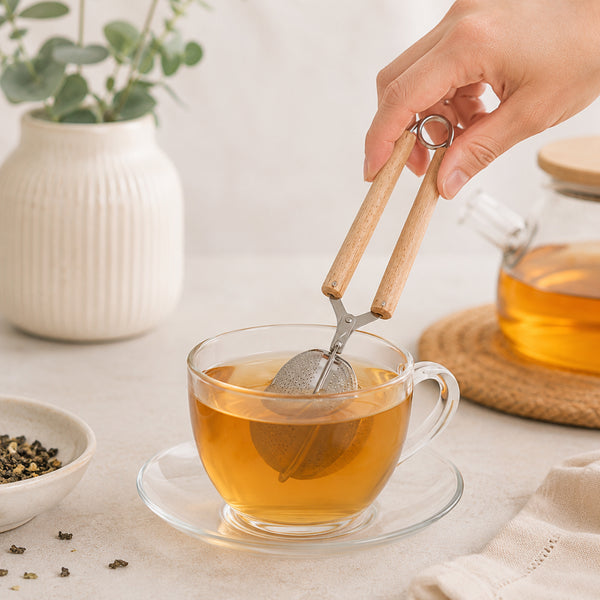 Wooden Handle Tea Infuser