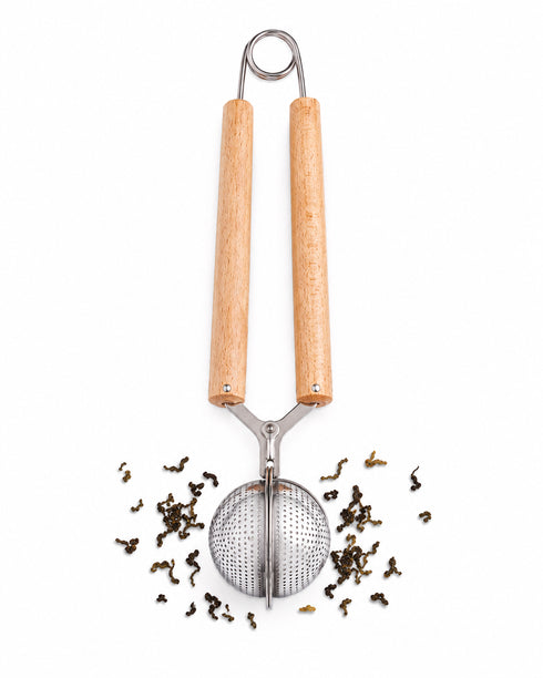 Wooden Handle Tea Ball Infuser